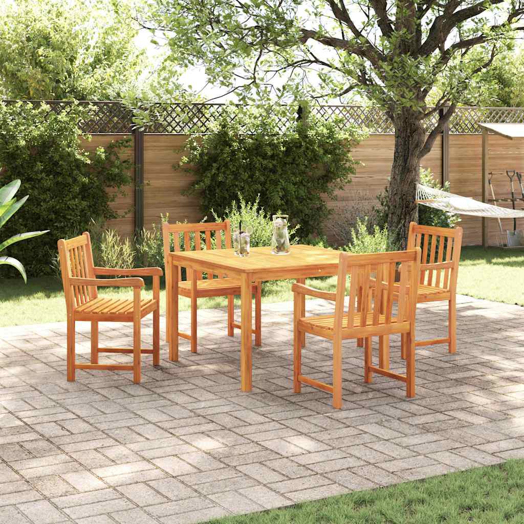 Tuin Eetset 3 Pcs Bruin Massief Acaciahout