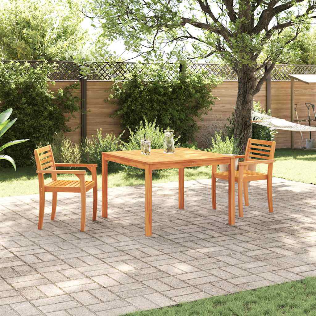 Tuin Eetset 3 Pcs Bruin Massief Acaciahout