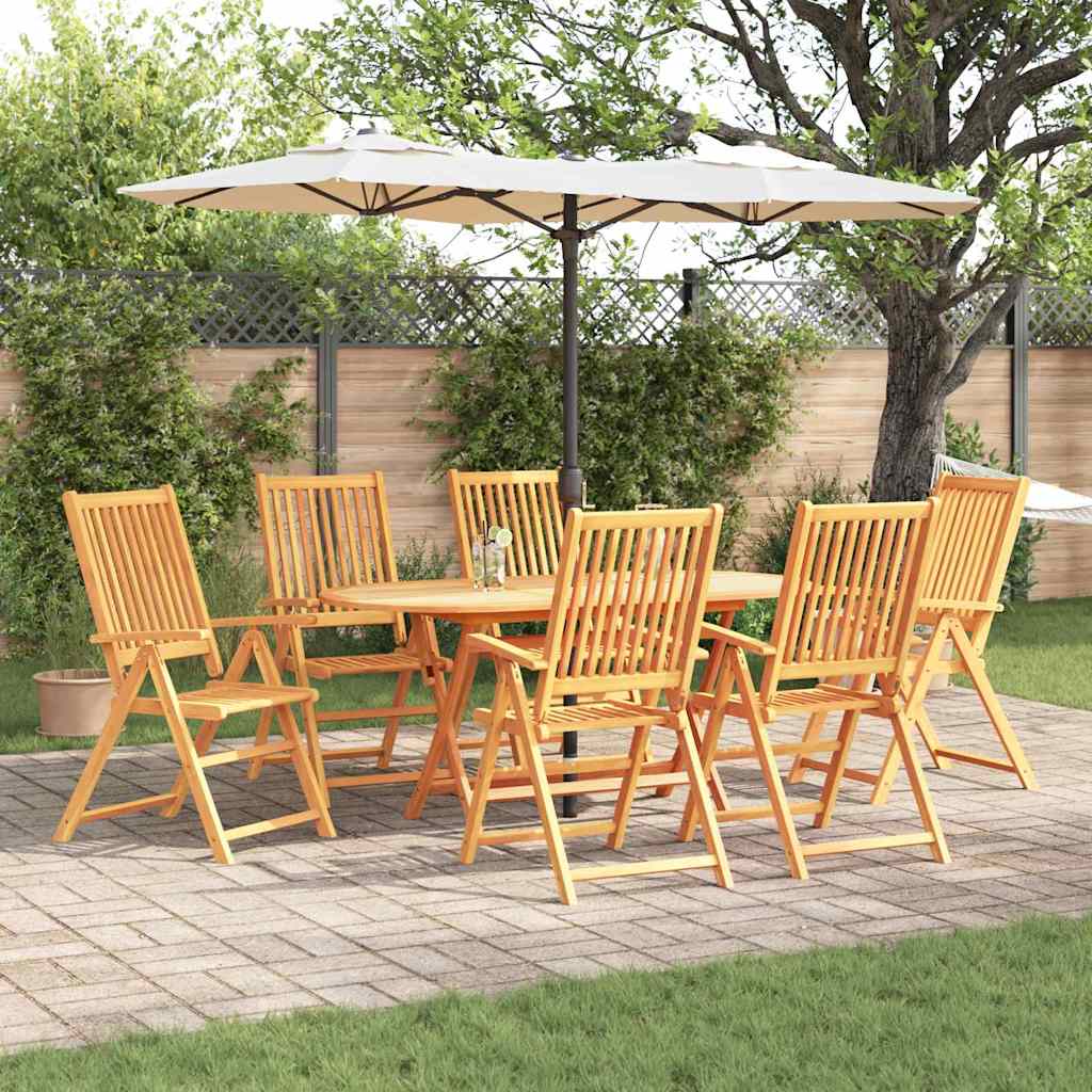 Tuin Eetset 5 Pcs Bruin Massief Acaciahout