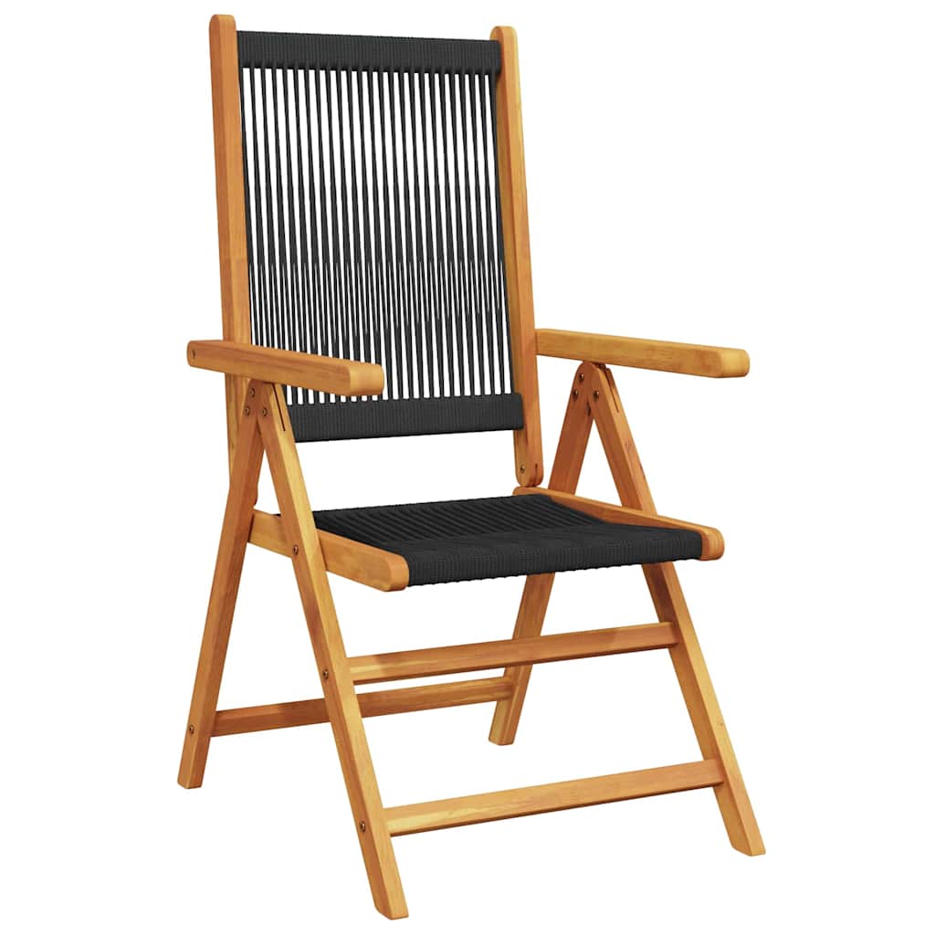 Tuin Eetset 5 Pcs Massief Acaciahout En Poly Rattan