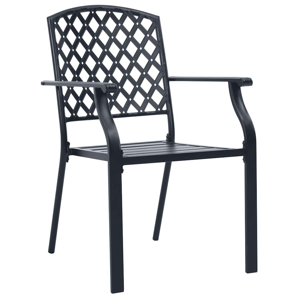 Tuin Eetset 7 Pcs Antraciet Staal