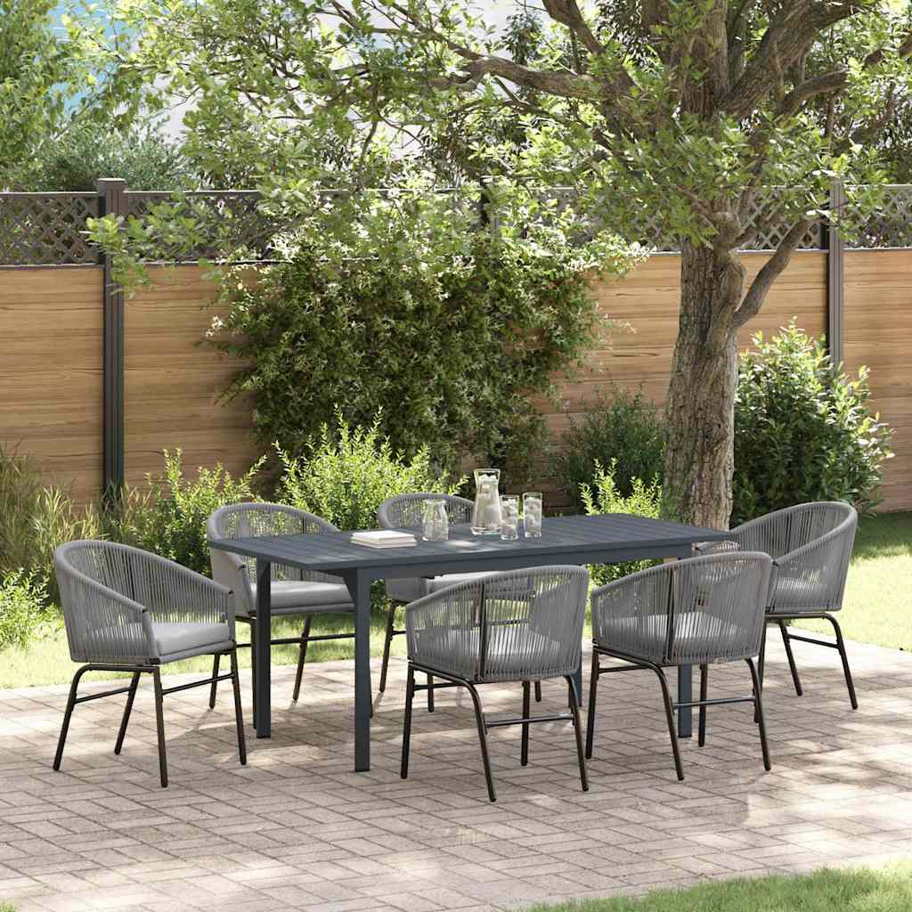Tuin Eetset 7 Pcs Poly Riet