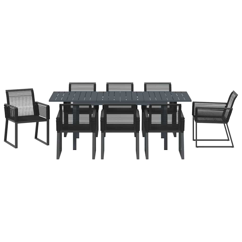 Tuin Eetset 9 Pcs Poly Riet