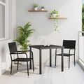 Tuin Eetset 3 Pcs Poly Riet