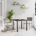 Tuin Eetset 3 Pcs Poly Riet