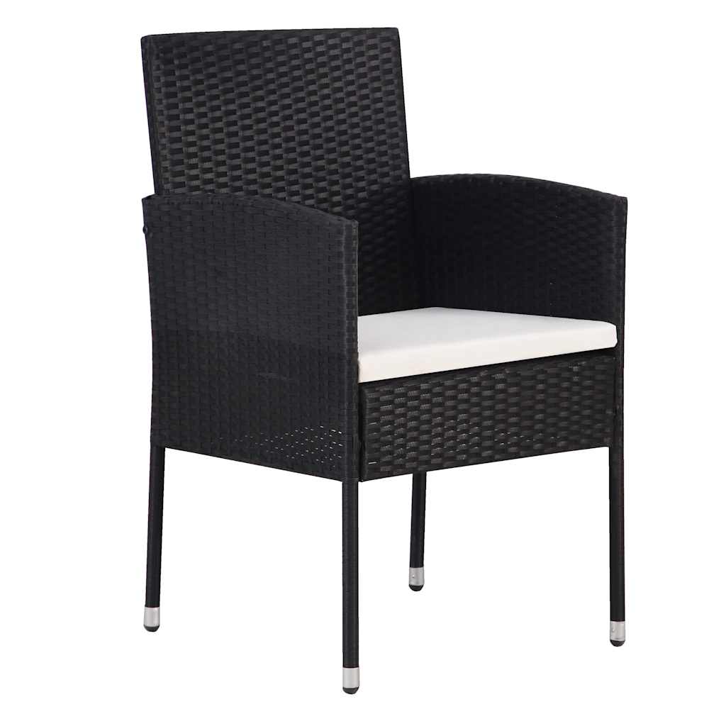 Tuin Eetset Met Kussen 5 Pcs Poly Riet