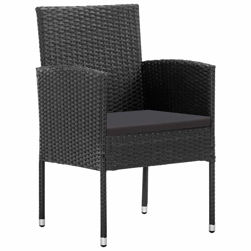 Tuin Eetset Met Kussen 5 Pcs Poly Riet