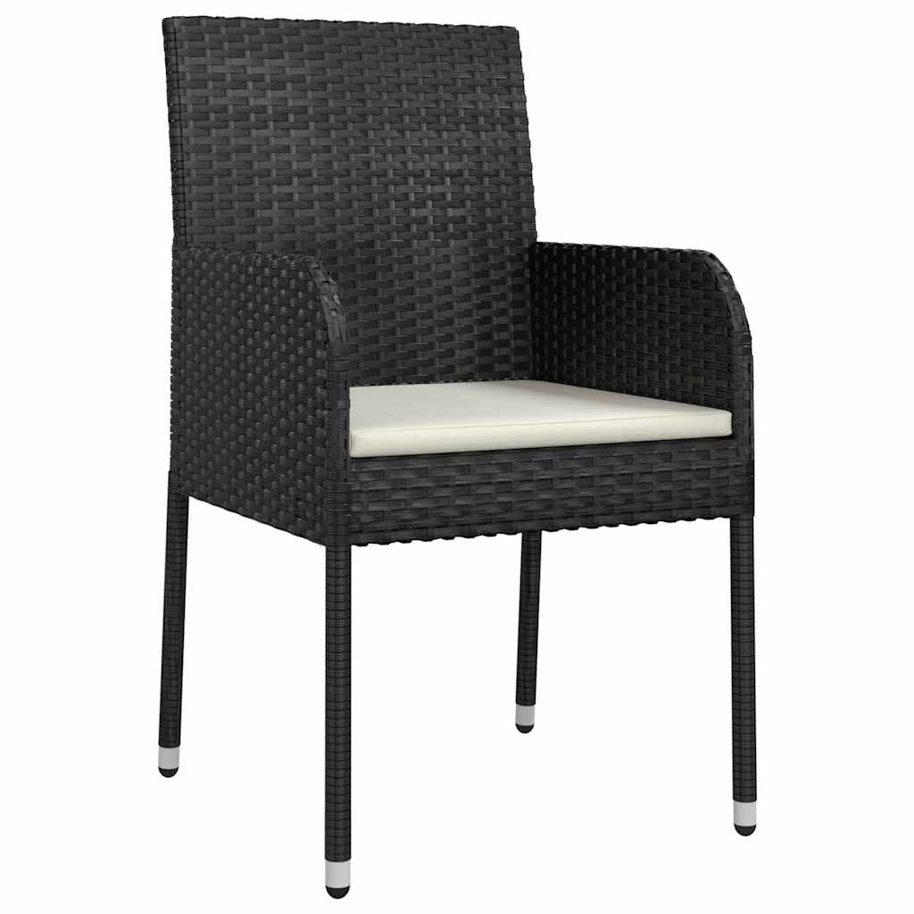 Tuin Eetset Met Kussen 5 Pcs Poly Riet