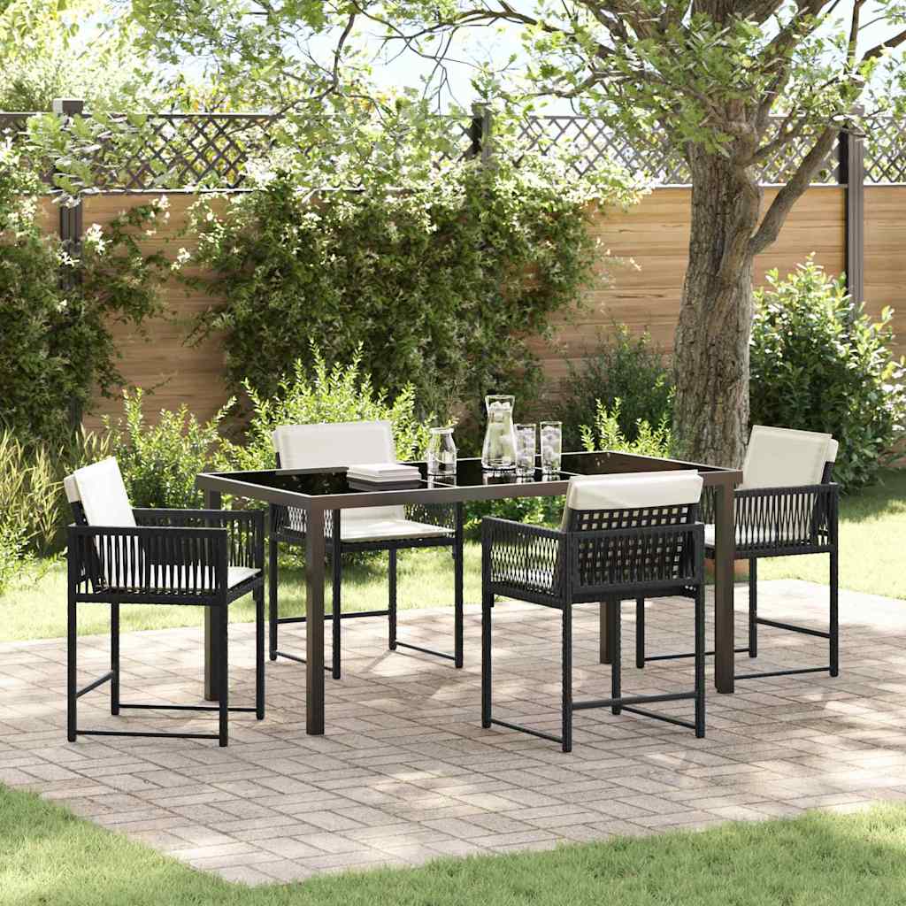 Tuin Eetset 5 Pcs Poly Rattan