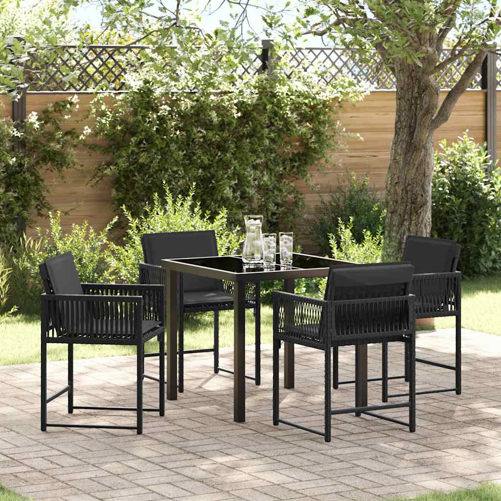 Tuin Eetset 5 Pcs Poly Rattan