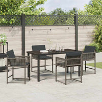 Tuin Eetset 5 Pcs Poly Rattan
