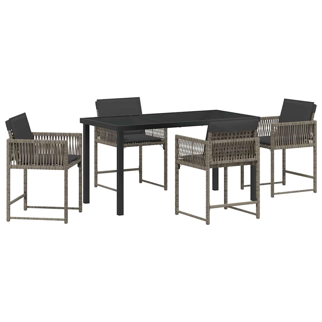 Tuin Eetset 5 Pcs Poly Rattan