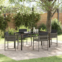 Tuin Eetset 5 Pcs Poly Rattan