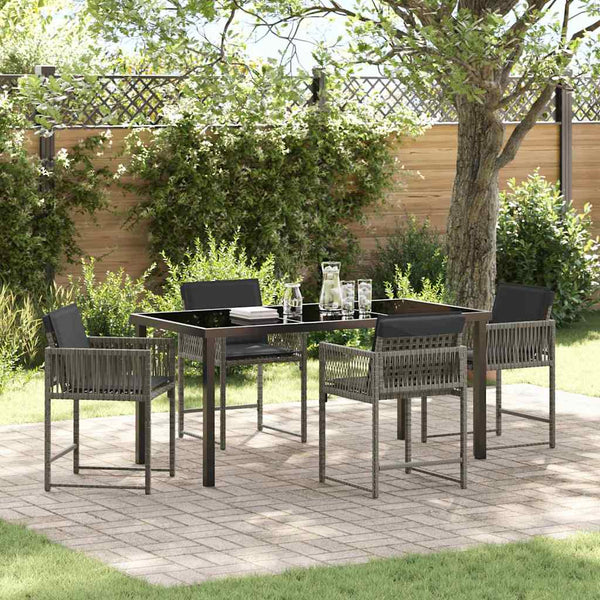 Tuin Eetset 5 Pcs Poly Rattan