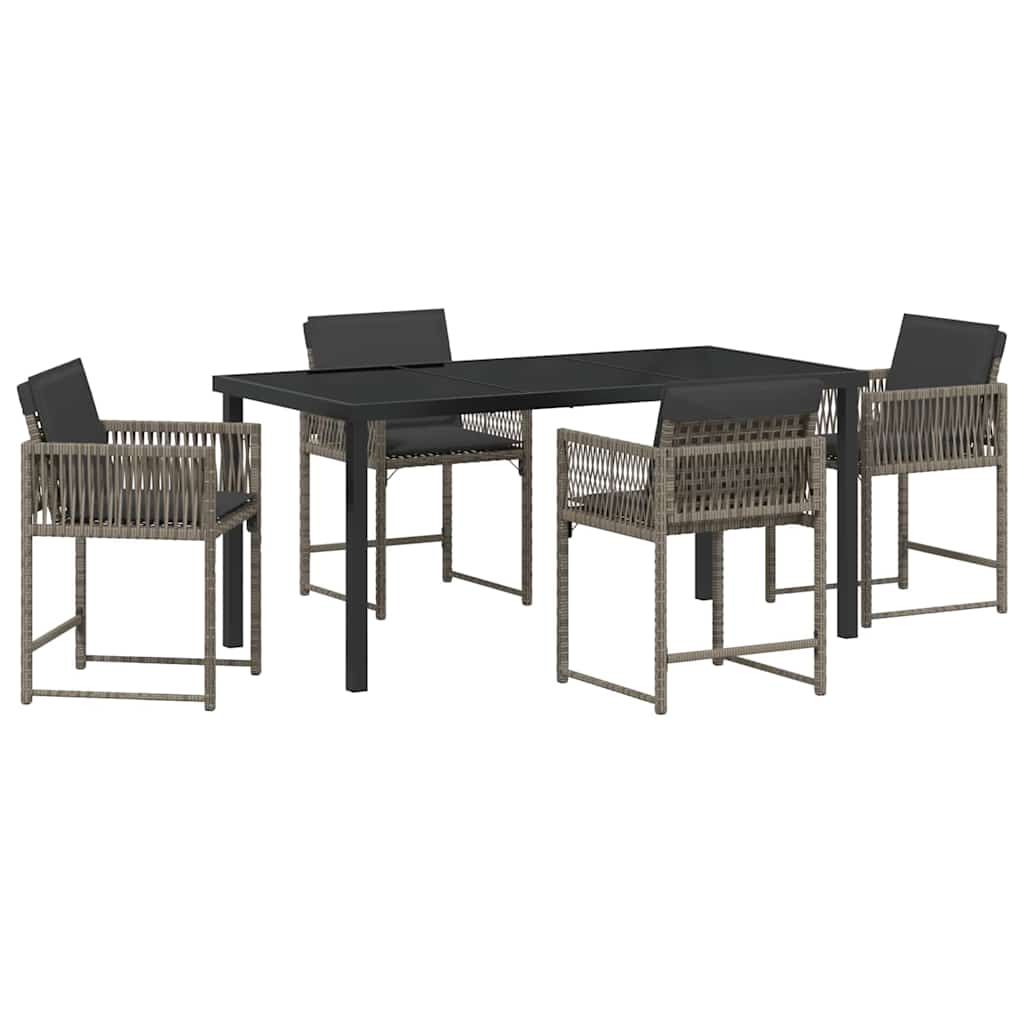 Tuin Eetset 5 Pcs Poly Rattan