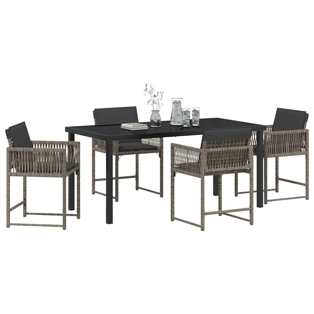 Tuin Eetset 5 Pcs Poly Rattan