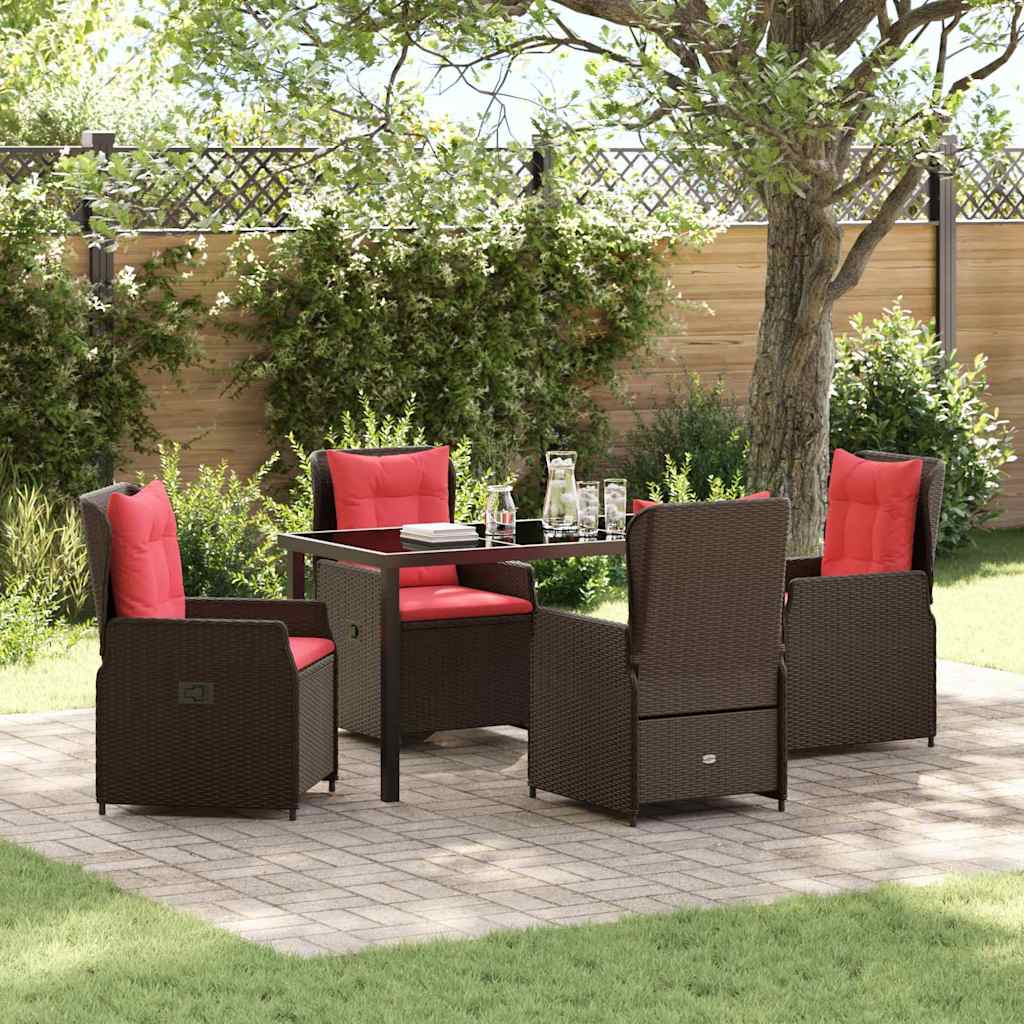 Tuin Eetset 5 Pcs Poly Riet