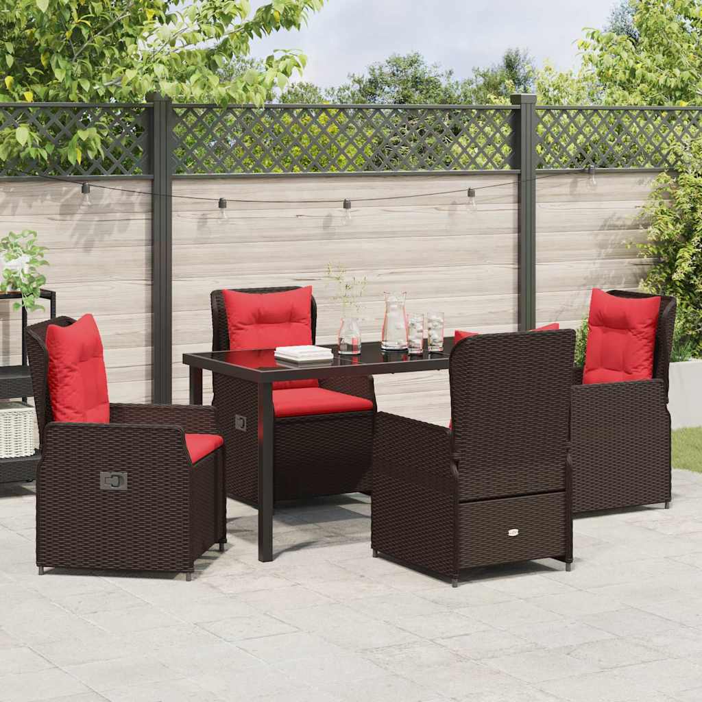Tuin Eetset 5 Pcs Poly Riet