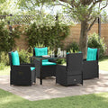 Tuin Eetset 5 Pcs Poly Riet