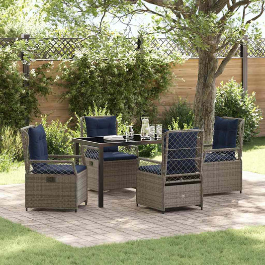 Tuin Eetset 5 Pcs Poly Rattan