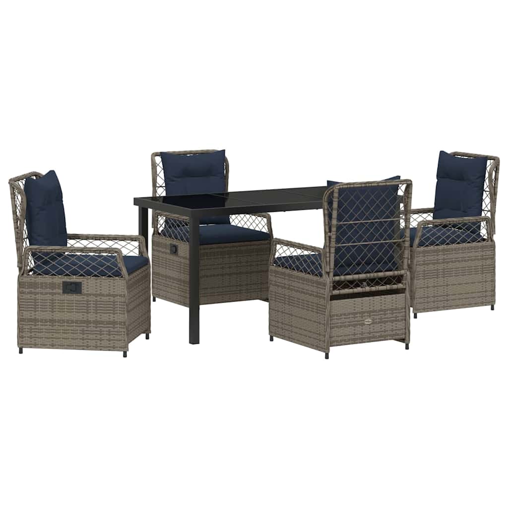 Tuin Eetset 5 Pcs Poly Rattan