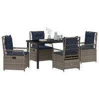 Tuin Eetset 5 Pcs Poly Rattan