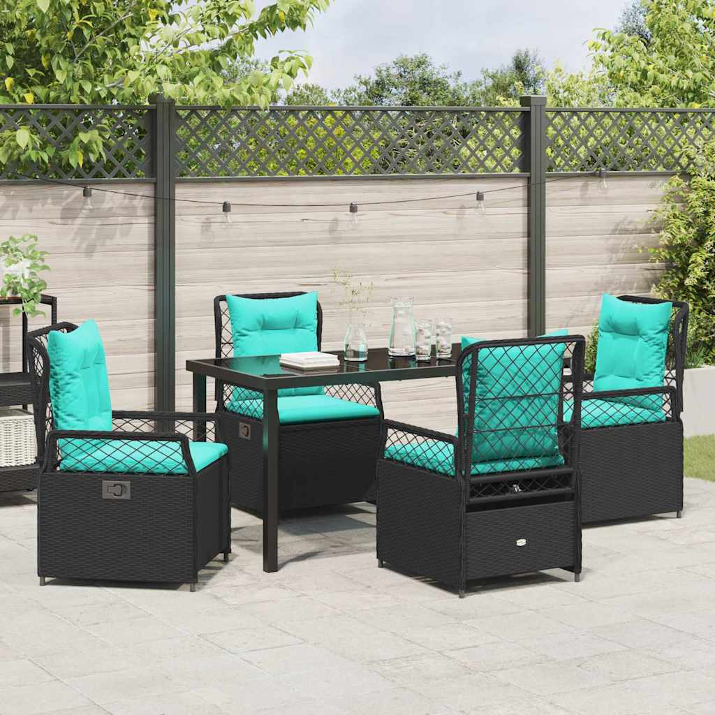 Tuin Eetset 5 Pcs Poly Rattan