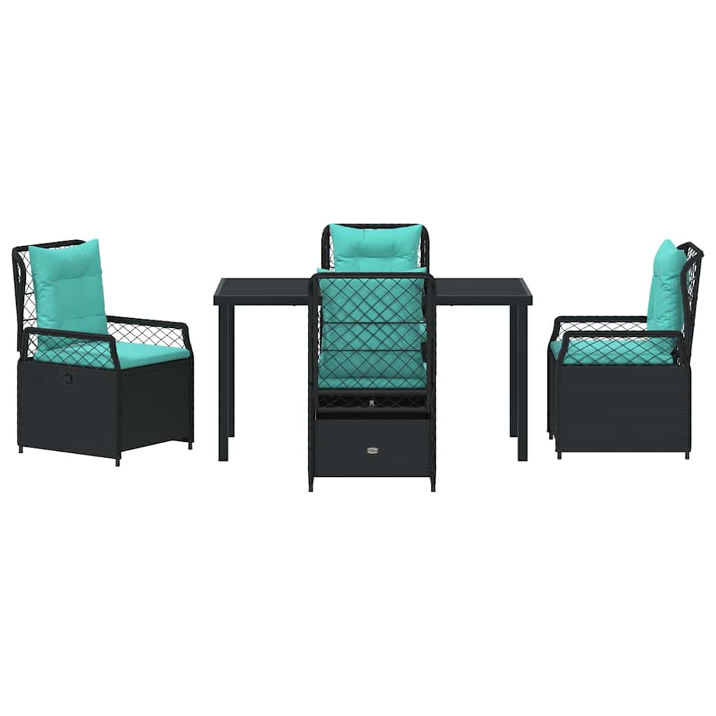 Tuin Eetset 5 Pcs Poly Rattan
