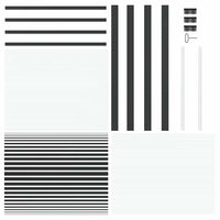 Glazen Deur Gestreept 93 X 3,5 X 201,5 Cm Aluminium