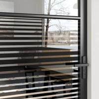Glazen Deur Gestreept 93 X 3,5 X 201,5 Cm Aluminium
