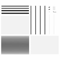 Glazen Deur Gestreept Zwart 102,5 X 2 X 205 Cm Aluminium