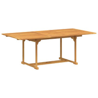 Tuin Eetset 7 Pcs Bruin 200 X 100 X 75 Cm Massief Teakhout