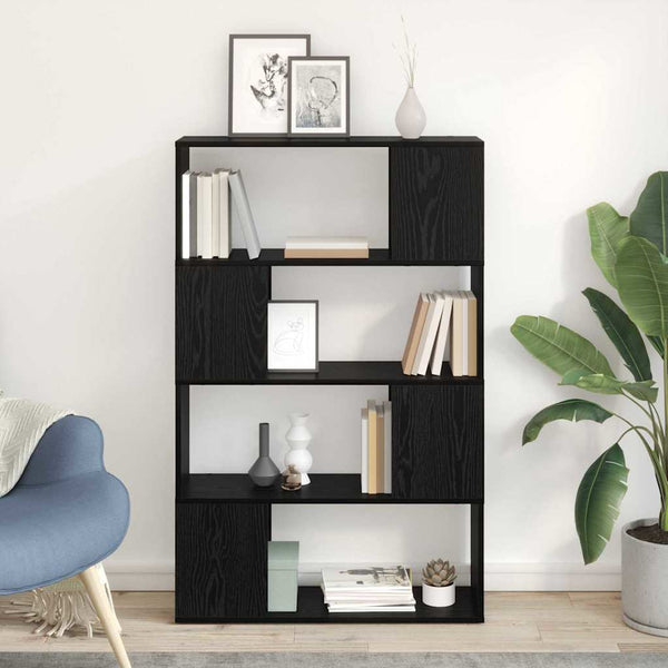 Boekenkast/Kamerscherm Kleurig Zwart Eiken