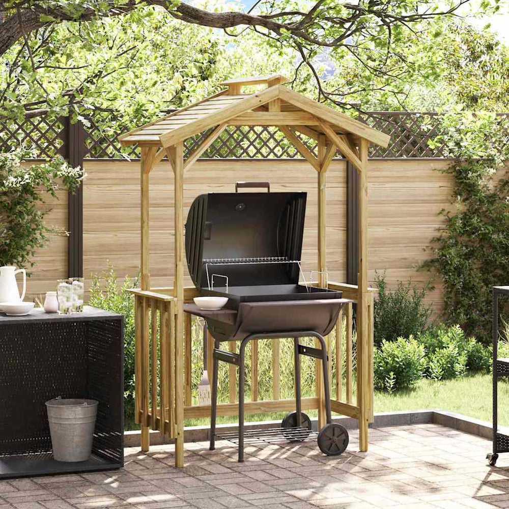 Barbecue-Overkapping Bruin 133.5 X 63 X 200 Cm