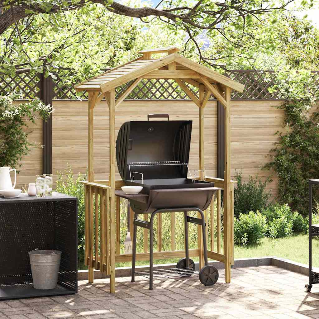 Barbecue-Overkapping Bruin 133.5 X 63 X 200 Cm