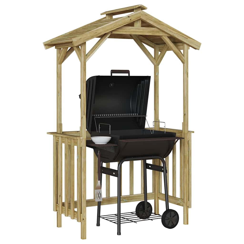 Barbecue-Overkapping Bruin 133.5 X 63 X 200 Cm