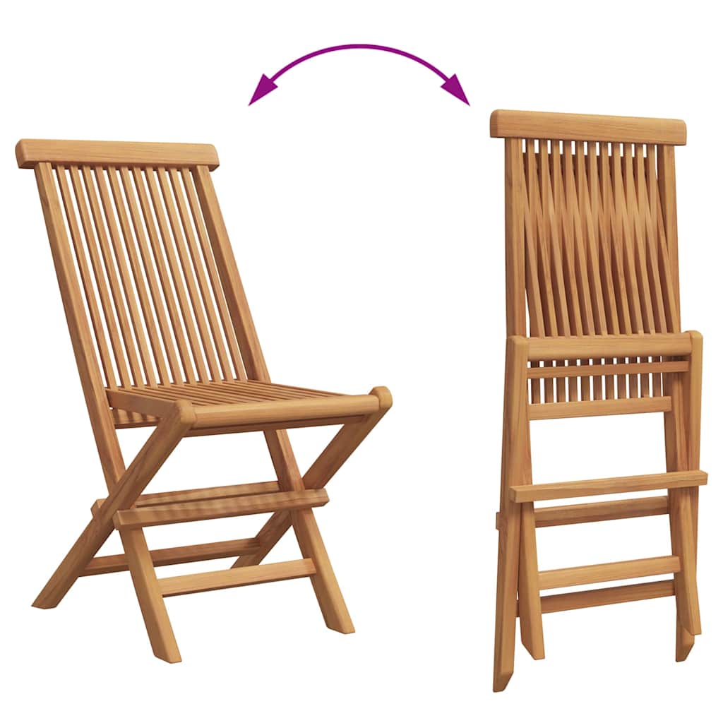 Tuin Eetset 2 Pcs Bruin Massief Teakhout
