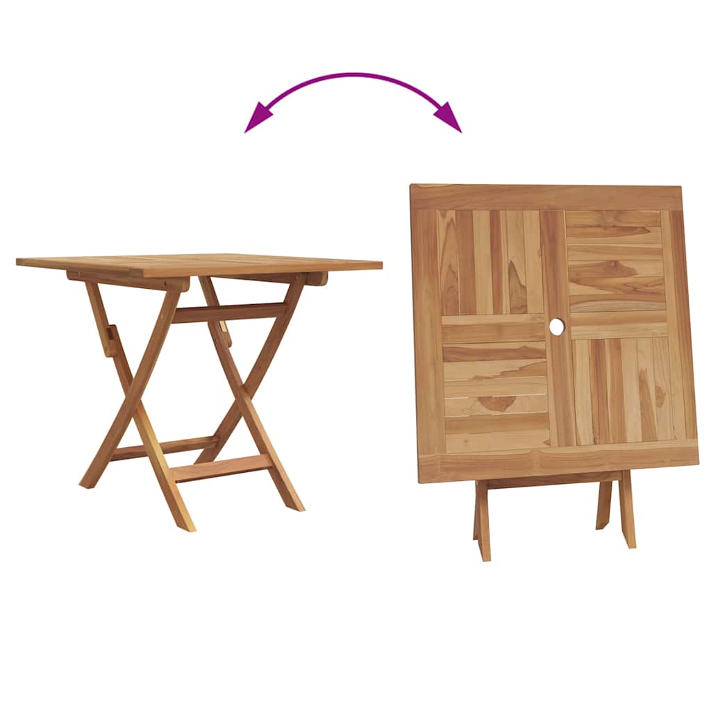 Tuin Eetset 2 Pcs Bruin Massief Teakhout