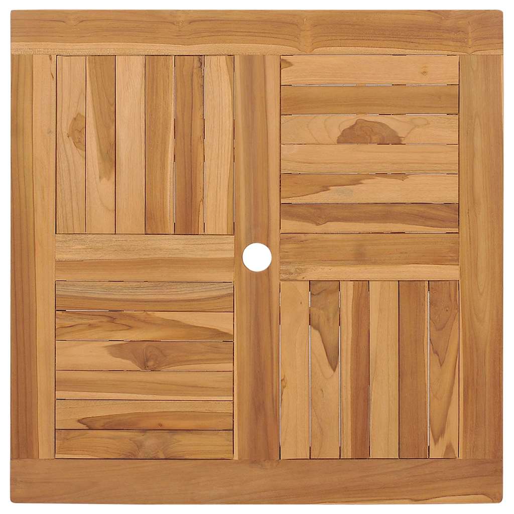 Tuin Eetset 2 Pcs Bruin Massief Teakhout