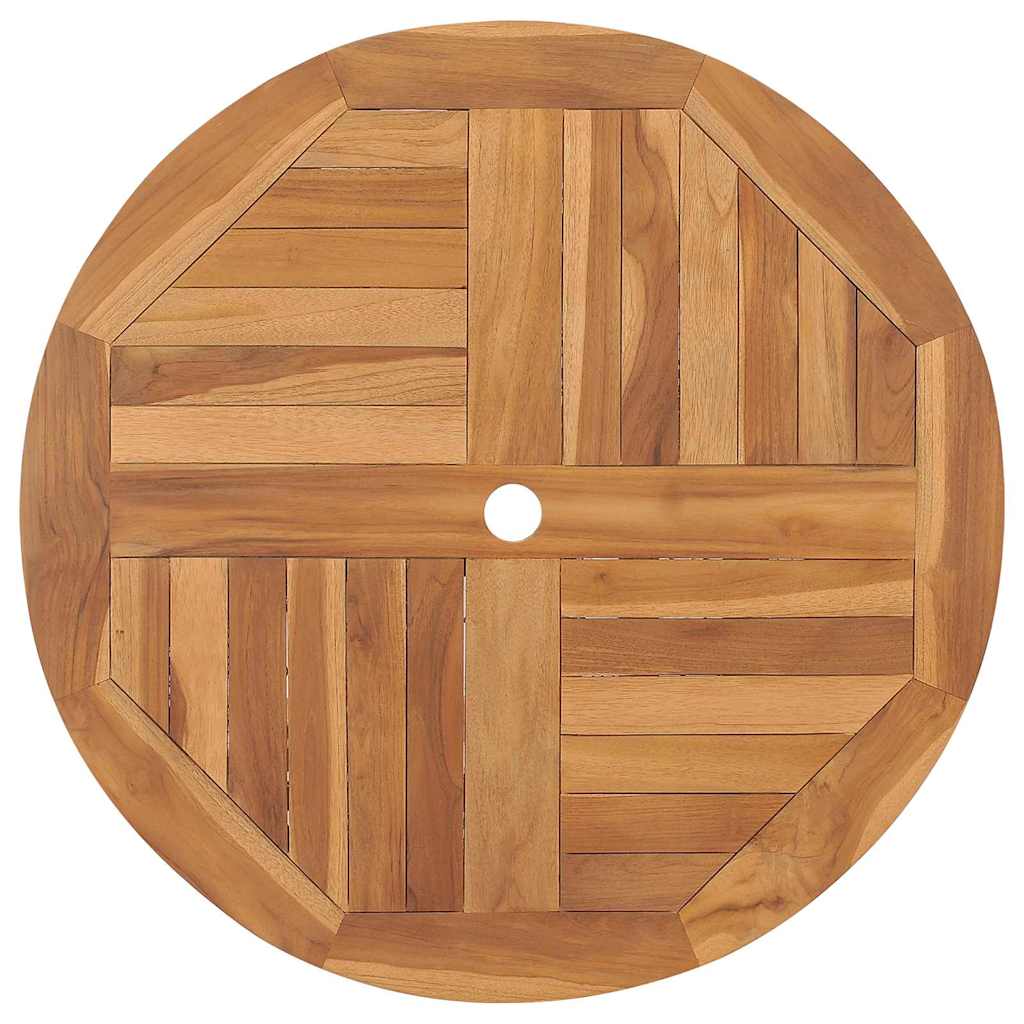 Tuin Eetset 2 Pcs Bruin Massief Teakhout