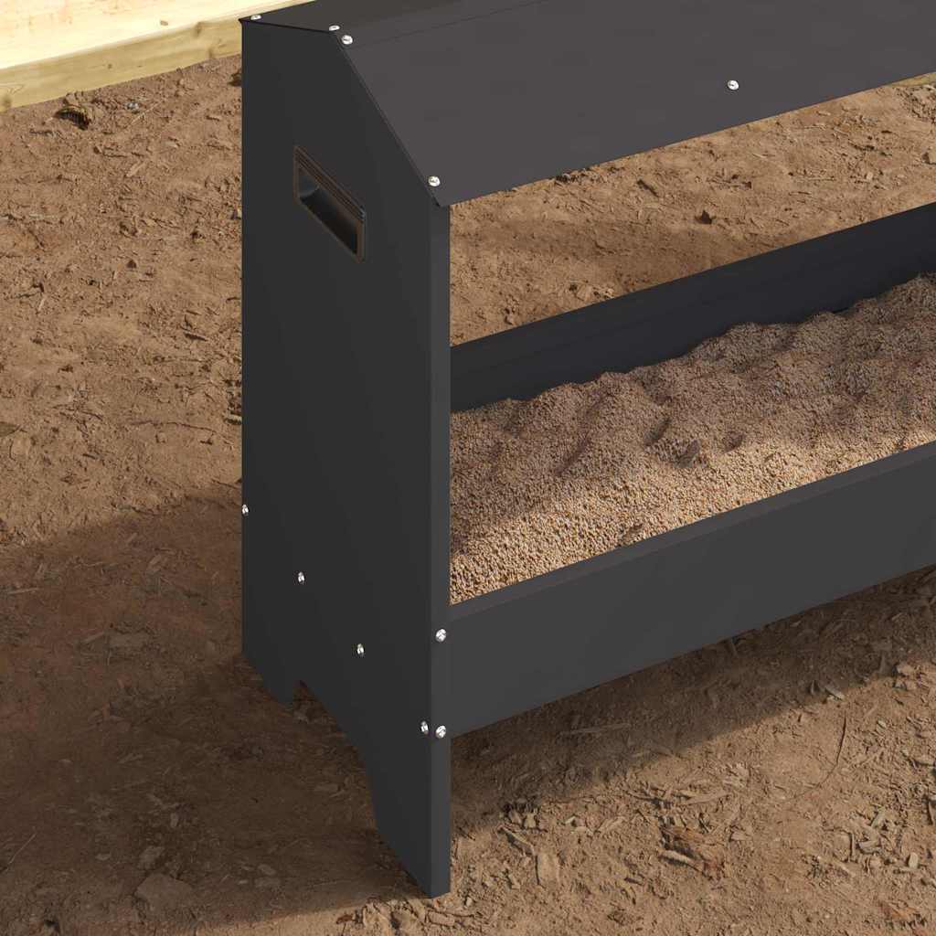 Kippen Voederbak 81 X 32 X 53,5 Cm Koudgewalst Staal