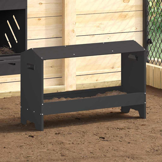 Kippen Voederbak 81 X 32 X 53,5 Cm Koudgewalst Staal