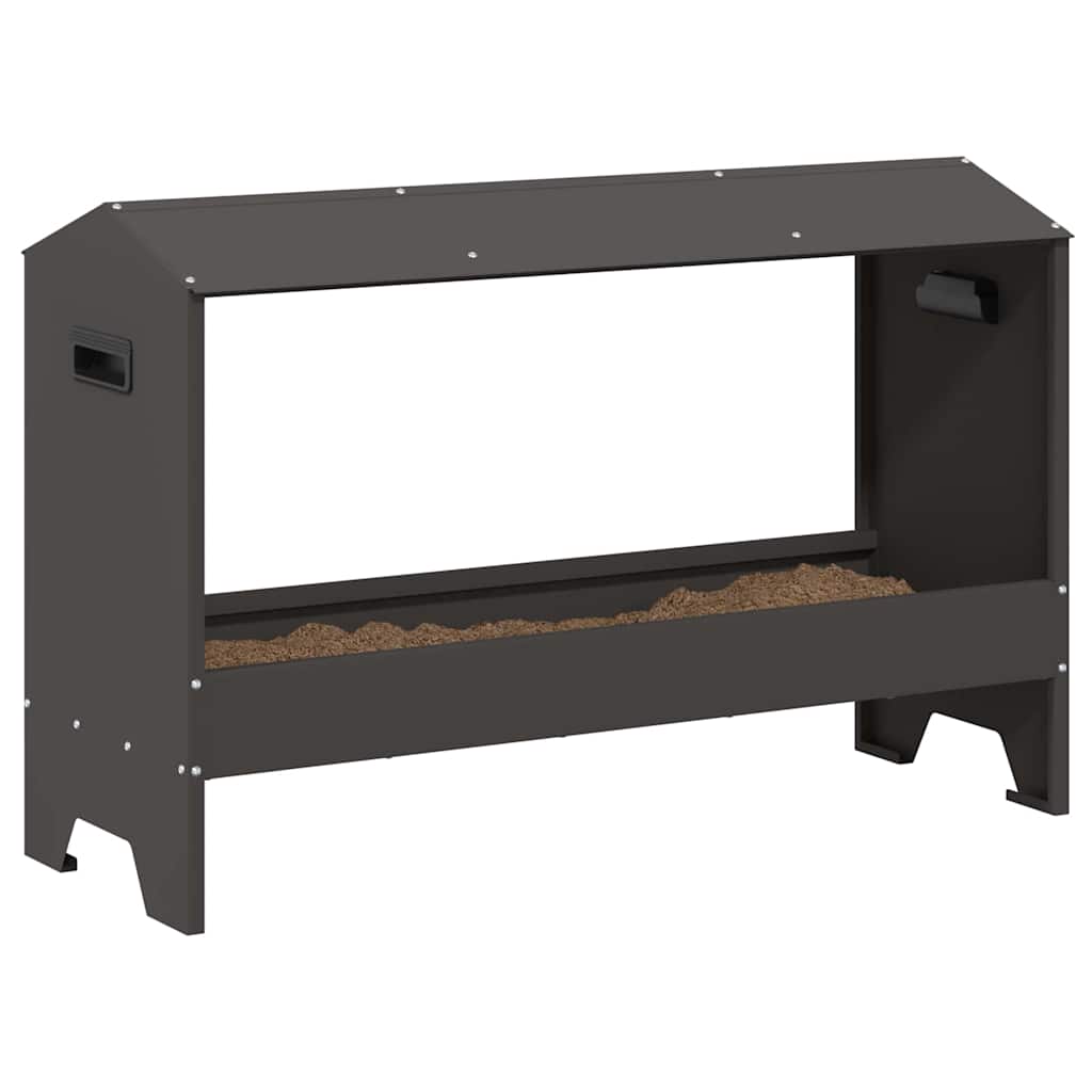 Kippen Voederbak 81 X 32 X 53,5 Cm Koudgewalst Staal