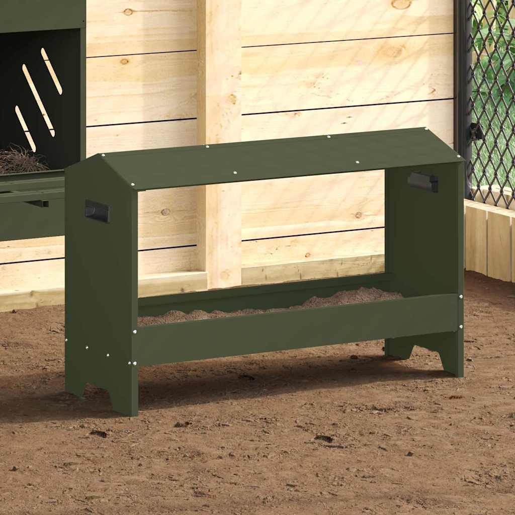Kippen Voederbak 81 X 32 X 53,5 Cm Koudgewalst Staal