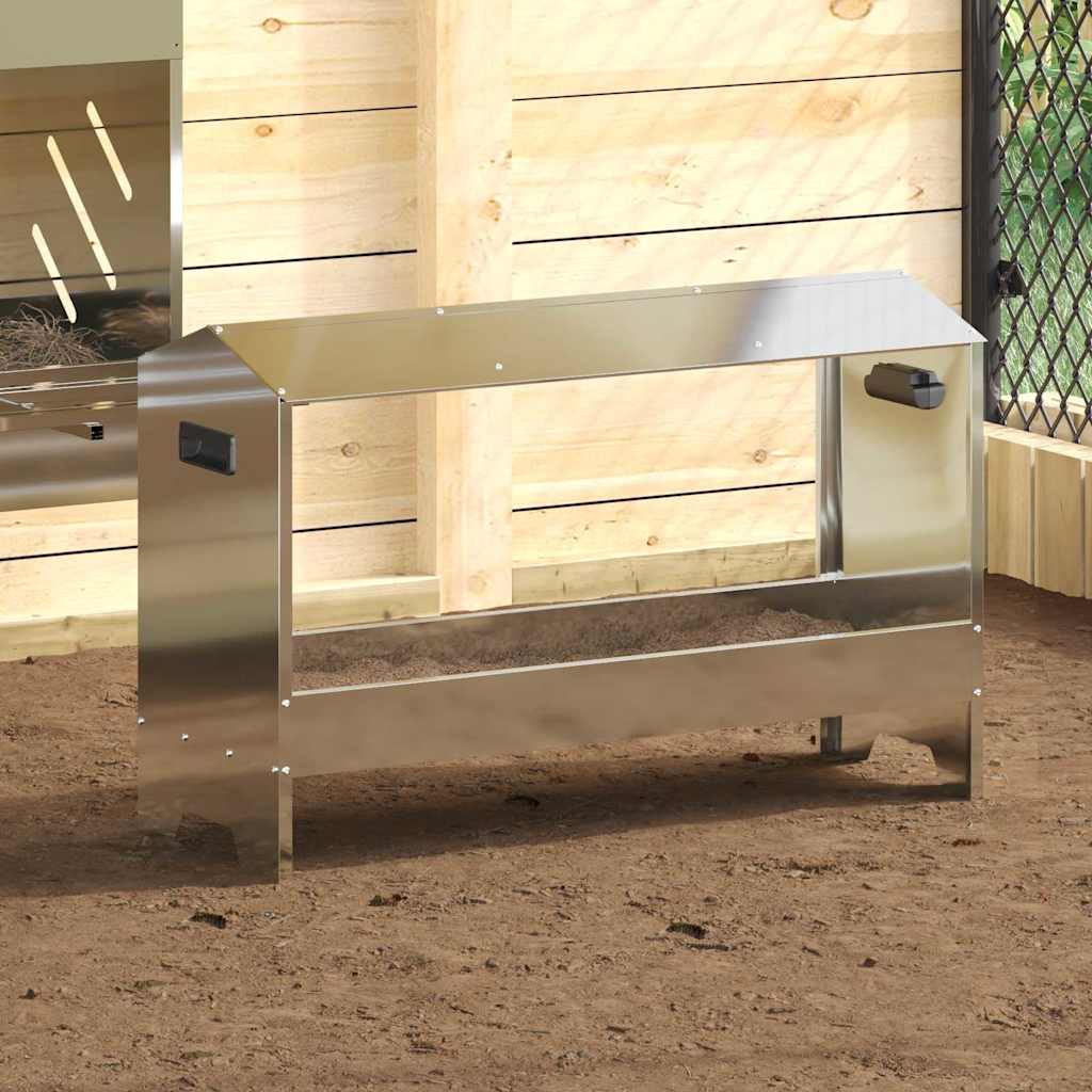 Kippen Voederbak 81 X 32 X 53,5 Cm Koudgewalst Staal