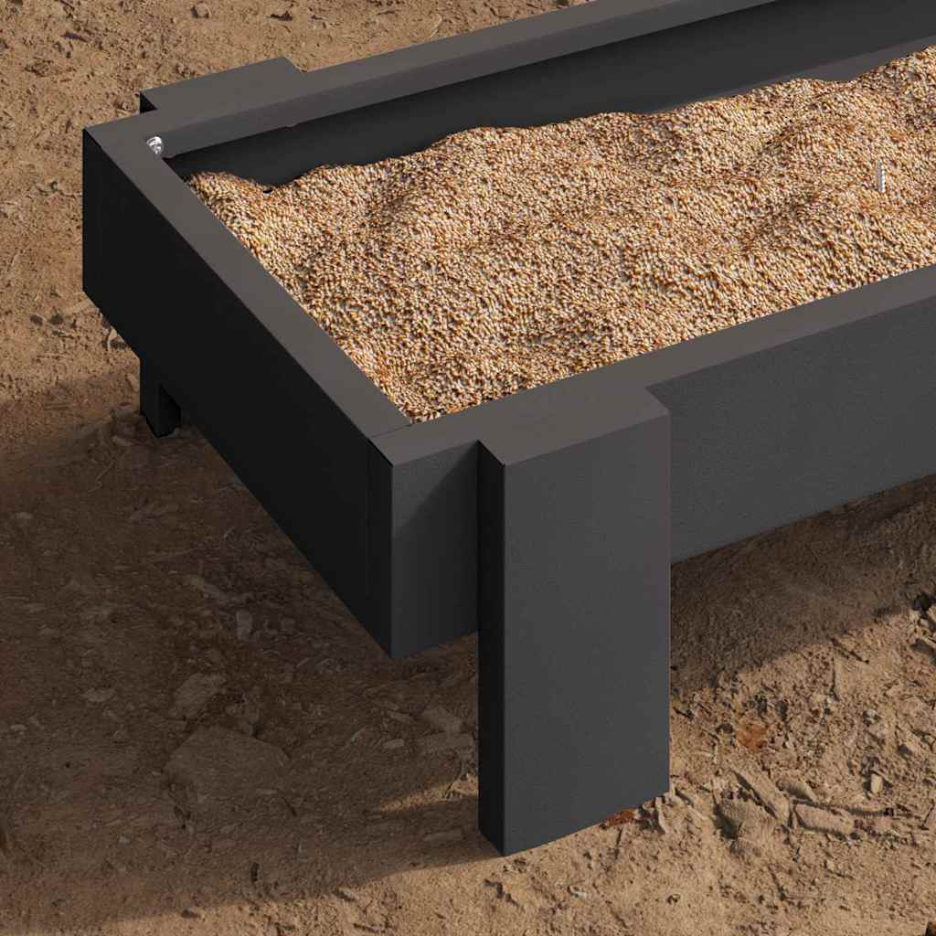 Kippen Voederbak 80 X 28 X 13.5 Cm Koudgewalst Staal