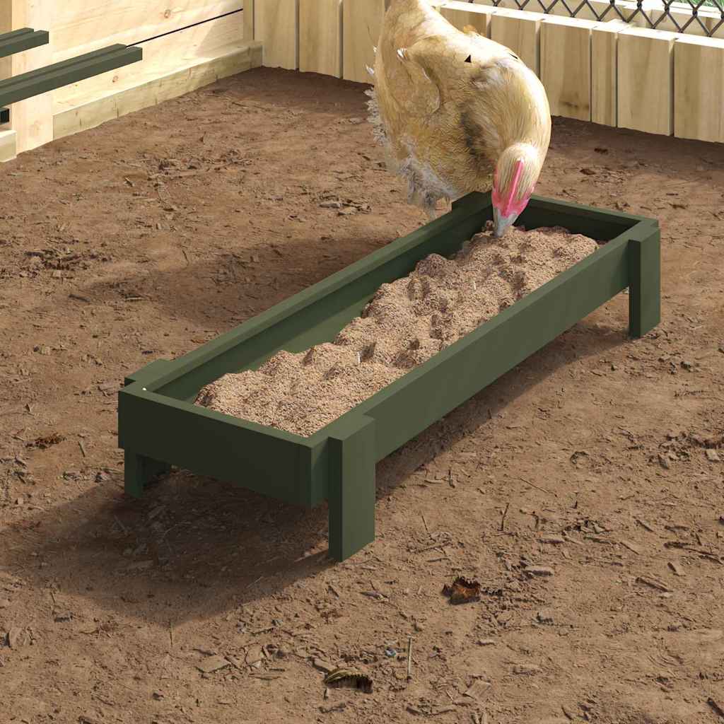 Kippen Voederbak 80 X 28 X 13.5 Cm Koudgewalst Staal