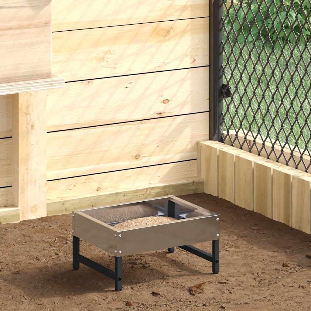 Kippen Voederbak 80 X 28 X 13.5 Cm Koudgewalst Staal