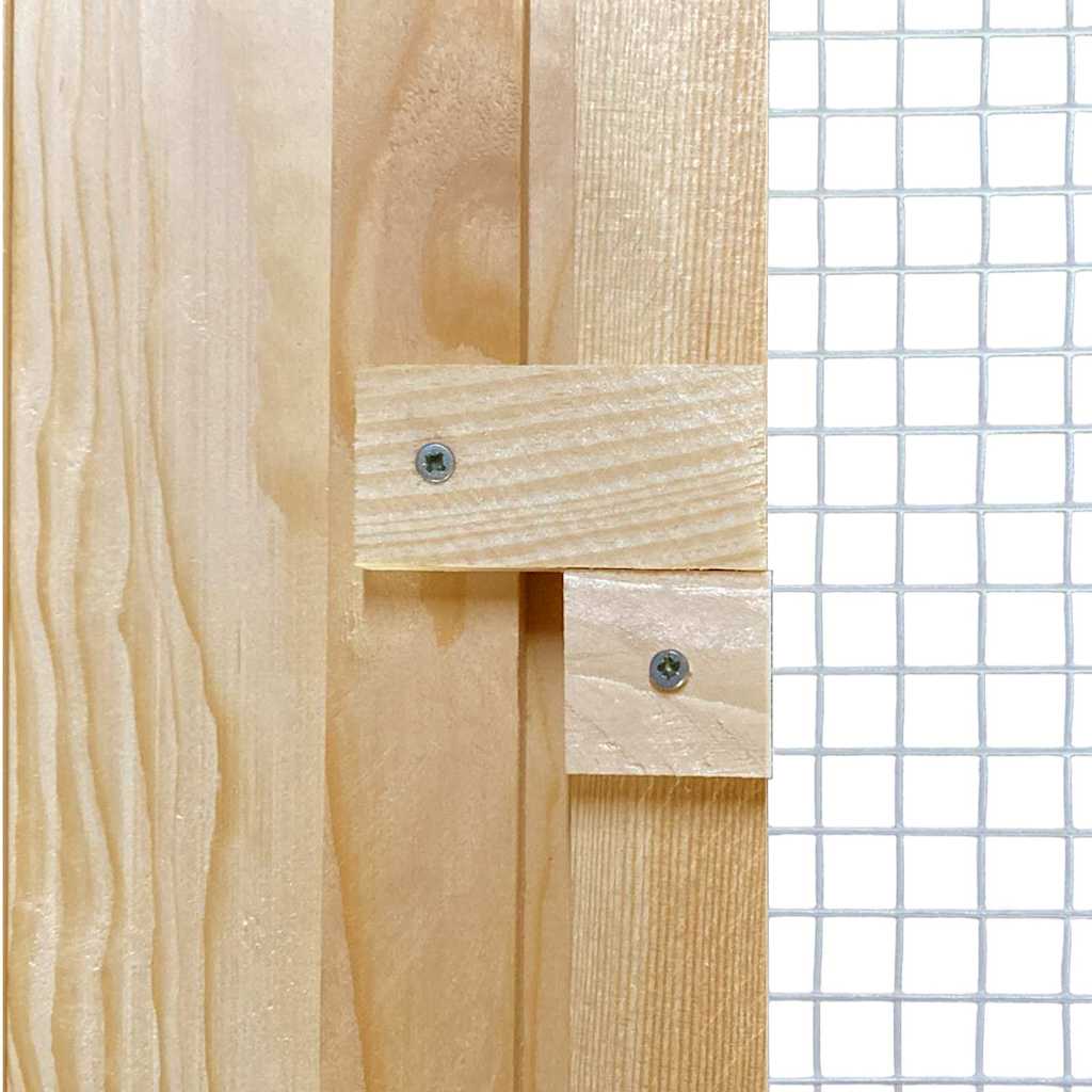 Kippenhok Bruin 75 X 60 X 89 Cm Massief Grenenhout
