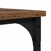 Bijzettafel Met Plank Bewerkt Hout